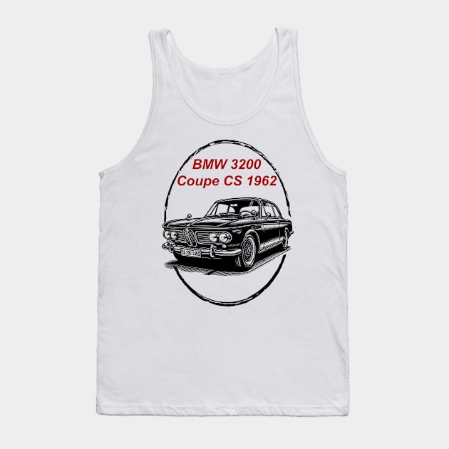 1962 3200 Coupe CS Tank Top by SquareFritz